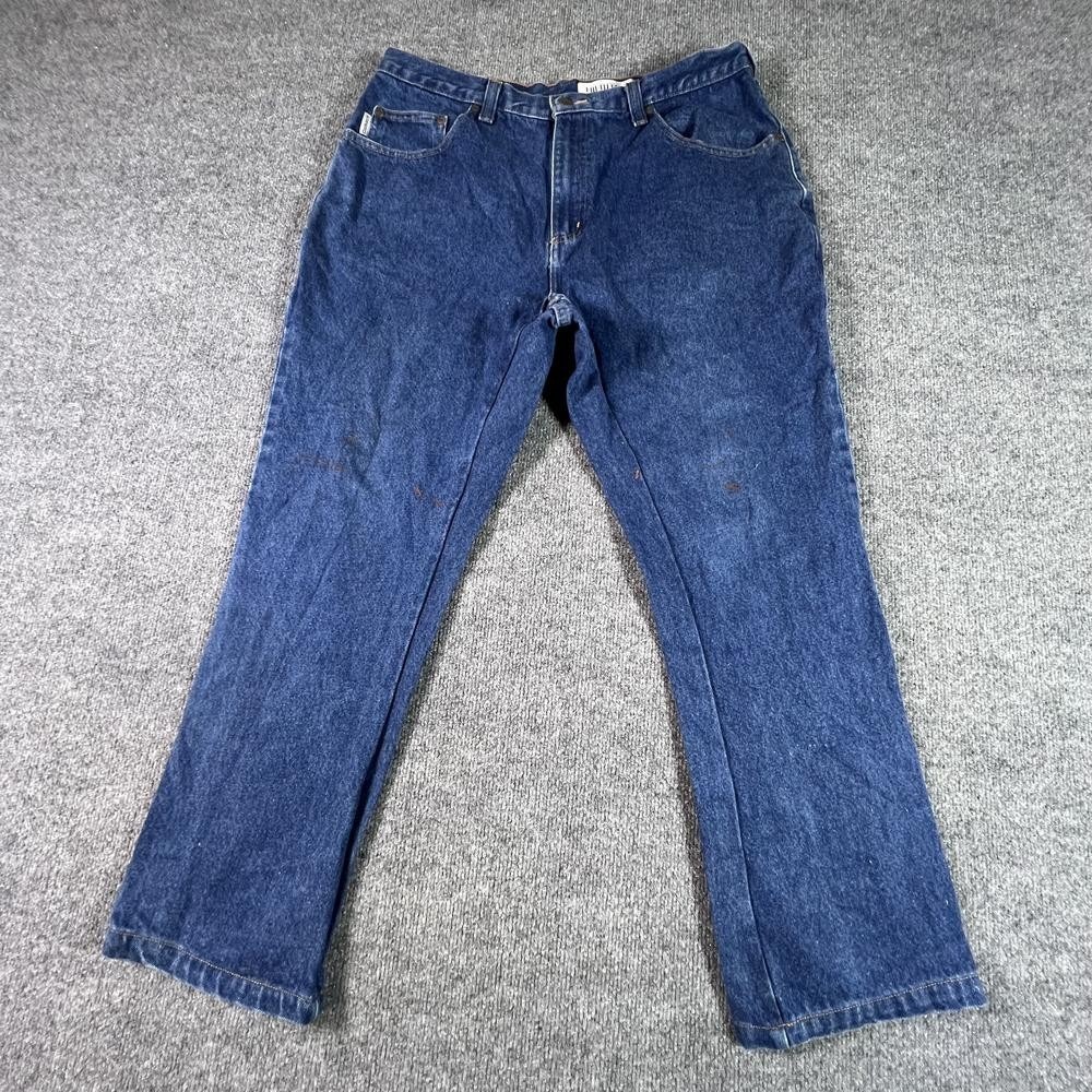 Carhartt Straight Jeans Men's 36x30 Blue Cotton Denim Relaxed Workwear Travel